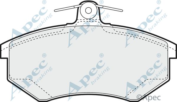 APEC BRAKING Комплект тормозных колодок, дисковый тормоз PAD1087